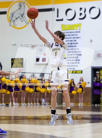 Thumbnail 1 in Merkel vs. Brock (UIL Basketball 3A Area Playoff) photogallery.