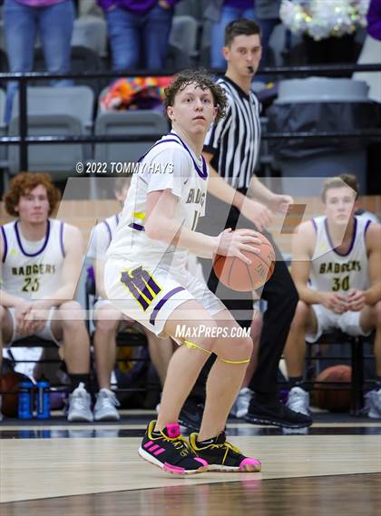 Thumbnail 2 in Merkel vs. Brock (UIL Basketball 3A Area Playoff) photogallery.
