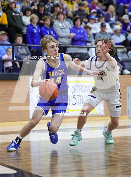 Thumbnail 2 in Merkel vs. Brock (UIL Basketball 3A Area Playoff) photogallery.