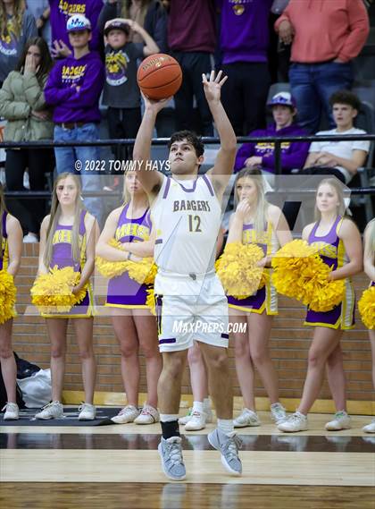 Thumbnail 1 in Merkel vs. Brock (UIL Basketball 3A Area Playoff) photogallery.