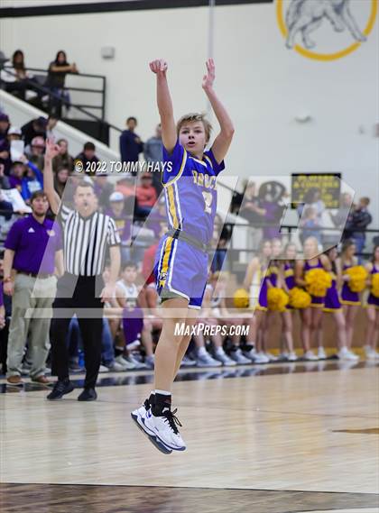 Thumbnail 1 in Merkel vs. Brock (UIL Basketball 3A Area Playoff) photogallery.