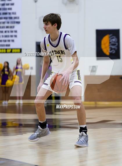 Thumbnail 3 in Merkel vs. Brock (UIL Basketball 3A Area Playoff) photogallery.