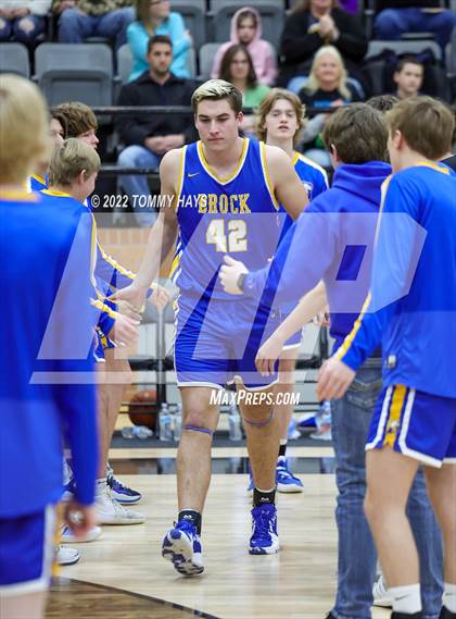 Thumbnail 1 in Merkel vs. Brock (UIL Basketball 3A Area Playoff) photogallery.