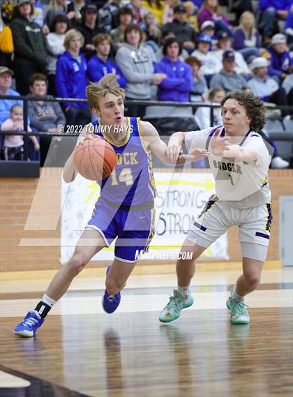 Thumbnail 1 in Merkel vs. Brock (UIL Basketball 3A Area Playoff) photogallery.