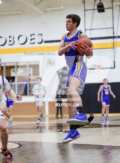 Thumbnail 2 in Merkel vs. Brock (UIL Basketball 3A Area Playoff) photogallery.
