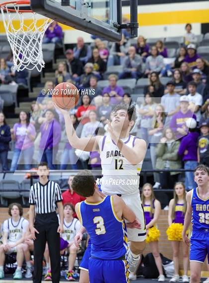 Thumbnail 1 in Merkel vs. Brock (UIL Basketball 3A Area Playoff) photogallery.
