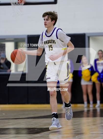Thumbnail 3 in Merkel vs. Brock (UIL Basketball 3A Area Playoff) photogallery.