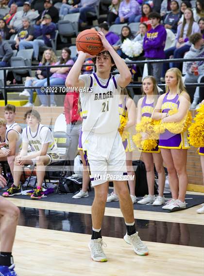 Thumbnail 1 in Merkel vs. Brock (UIL Basketball 3A Area Playoff) photogallery.