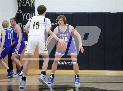 Thumbnail 3 in Merkel vs. Brock (UIL Basketball 3A Area Playoff) photogallery.