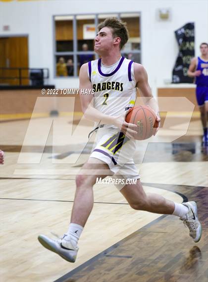 Thumbnail 2 in Merkel vs. Brock (UIL Basketball 3A Area Playoff) photogallery.