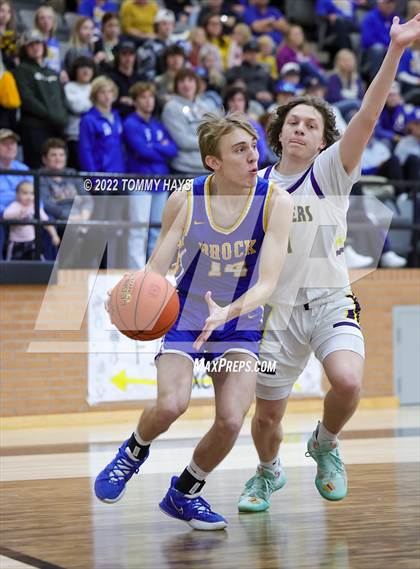 Thumbnail 2 in Merkel vs. Brock (UIL Basketball 3A Area Playoff) photogallery.