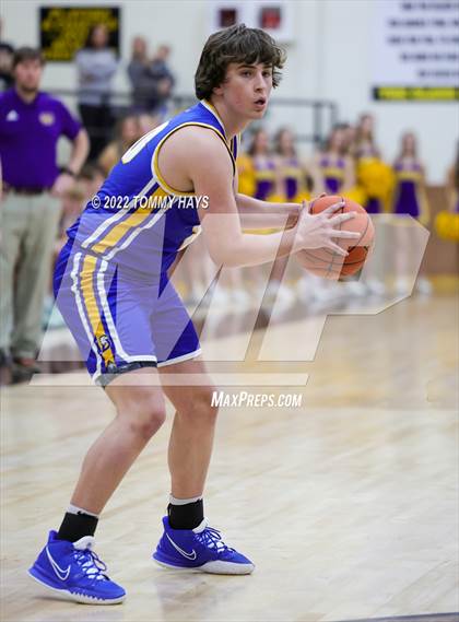 Thumbnail 2 in Merkel vs. Brock (UIL Basketball 3A Area Playoff) photogallery.