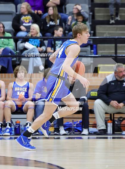 Thumbnail 1 in Merkel vs. Brock (UIL Basketball 3A Area Playoff) photogallery.