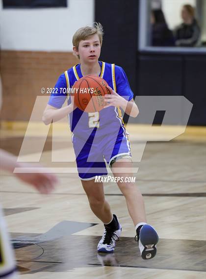 Thumbnail 3 in Merkel vs. Brock (UIL Basketball 3A Area Playoff) photogallery.