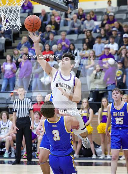Thumbnail 3 in Merkel vs. Brock (UIL Basketball 3A Area Playoff) photogallery.