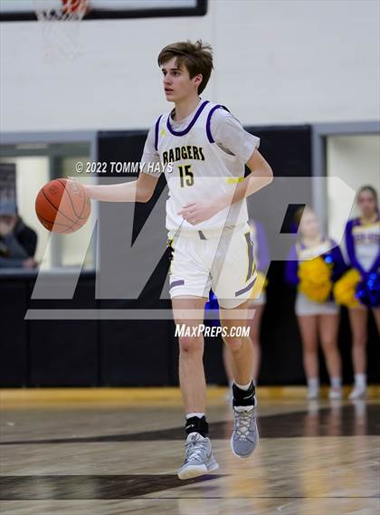 Thumbnail 2 in Merkel vs. Brock (UIL Basketball 3A Area Playoff) photogallery.