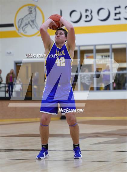 Thumbnail 3 in Merkel vs. Brock (UIL Basketball 3A Area Playoff) photogallery.