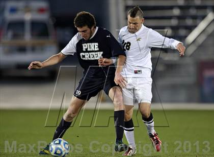 Thumbnail 1 in Pine Creek vs. Rock Canyon (CHSAA 5A Final) photogallery.