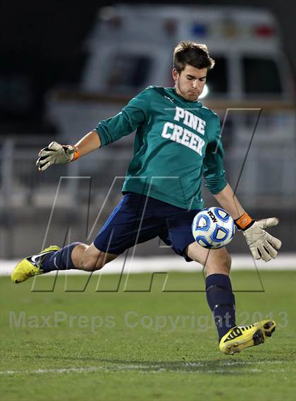 Thumbnail 2 in Pine Creek vs. Rock Canyon (CHSAA 5A Final) photogallery.