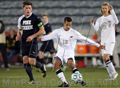 Thumbnail 3 in Pine Creek vs. Rock Canyon (CHSAA 5A Final) photogallery.
