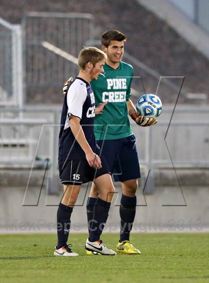 Thumbnail 1 in Pine Creek vs. Rock Canyon (CHSAA 5A Final) photogallery.