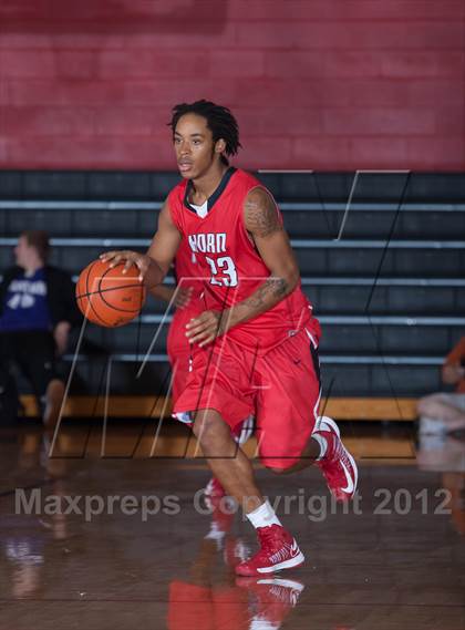 Thumbnail 2 in Horn [Dr. John] vs White [W.T.] (Carrollton-Farmers Branch Basketball Classic) photogallery.