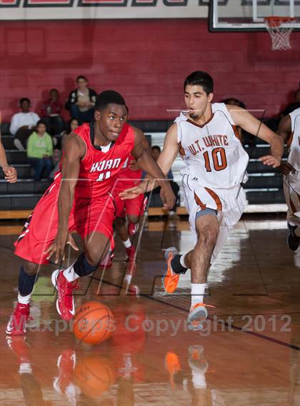 Thumbnail 1 in Horn [Dr. John] vs White [W.T.] (Carrollton-Farmers Branch Basketball Classic) photogallery.