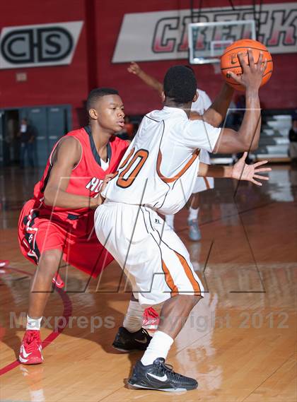 Thumbnail 1 in Horn [Dr. John] vs White [W.T.] (Carrollton-Farmers Branch Basketball Classic) photogallery.