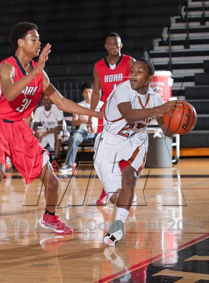 Thumbnail 2 in Horn [Dr. John] vs White [W.T.] (Carrollton-Farmers Branch Basketball Classic) photogallery.