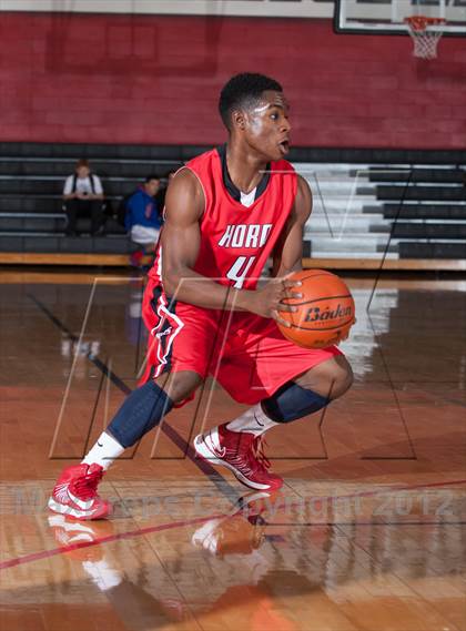 Thumbnail 2 in Horn [Dr. John] vs White [W.T.] (Carrollton-Farmers Branch Basketball Classic) photogallery.