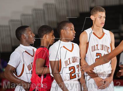 Thumbnail 1 in Horn [Dr. John] vs White [W.T.] (Carrollton-Farmers Branch Basketball Classic) photogallery.