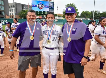 Thumbnail 1 in Weslaco vs. Midway (UIL 6A Softball Final) photogallery.