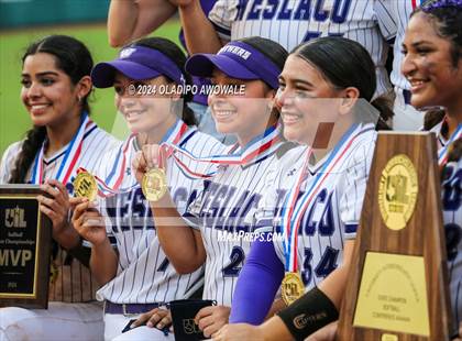 Thumbnail 3 in Weslaco vs. Midway (UIL 6A Softball Final) photogallery.