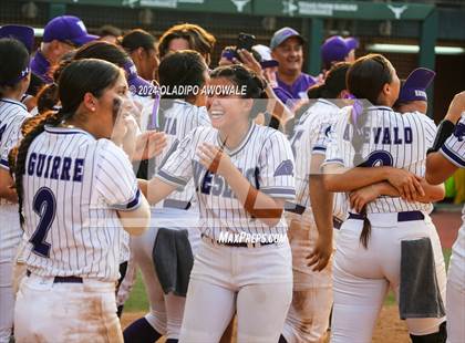Thumbnail 2 in Weslaco vs. Midway (UIL 6A Softball Final) photogallery.