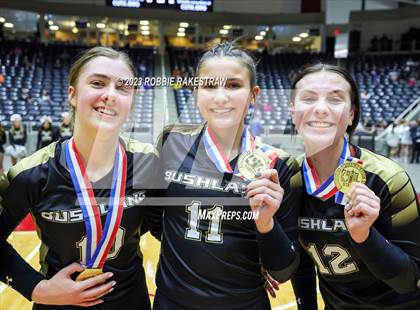 Thumbnail 2 in Gunter vs. Bushland (UIL 3A Volleyball Final Medal Ceremony) photogallery.