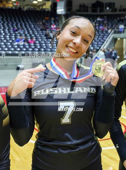 Thumbnail 3 in Gunter vs. Bushland (UIL 3A Volleyball Final Medal Ceremony) photogallery.