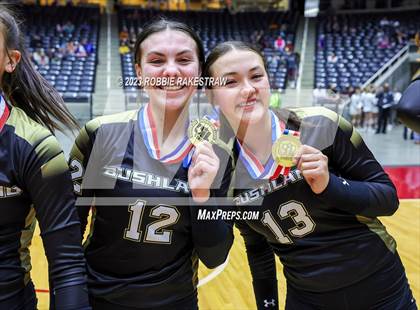 Thumbnail 3 in Gunter vs. Bushland (UIL 3A Volleyball Final Medal Ceremony) photogallery.