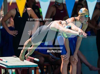 Thumbnail 1 in CIF State Girls Swimming Championships (Preliminaries) photogallery.