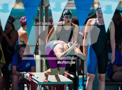 Thumbnail 3 in CIF State Girls Swimming Championships (Preliminaries) photogallery.