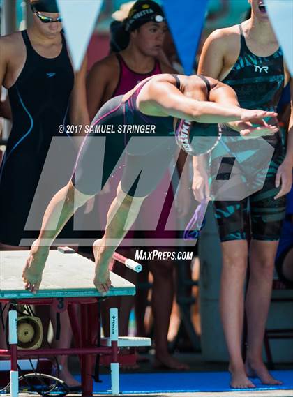 Thumbnail 3 in CIF State Girls Swimming Championships (Preliminaries) photogallery.