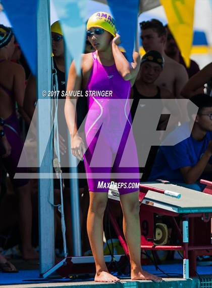 Thumbnail 1 in CIF State Girls Swimming Championships (Preliminaries) photogallery.