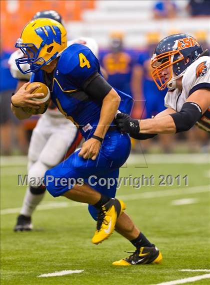 Thumbnail 1 in West Seneca West vs. East Syracuse-Minoa (Syracuse Kickoff Classic) photogallery.