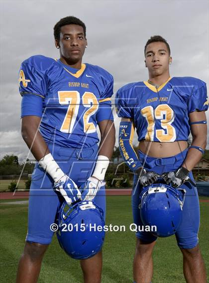 Thumbnail 1 in Bishop Amat (2015 Preseason Top 25 Photo Shoot) photogallery.