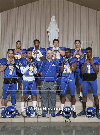 Thumbnail 2 in Bishop Amat (2015 Preseason Top 25 Photo Shoot) photogallery.