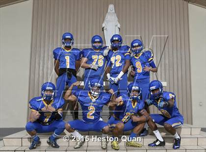 Thumbnail 1 in Bishop Amat (2015 Preseason Top 25 Photo Shoot) photogallery.