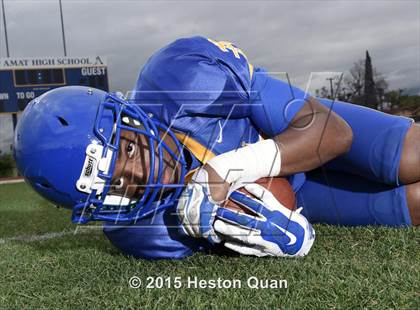 Thumbnail 1 in Bishop Amat (2015 Preseason Top 25 Photo Shoot) photogallery.