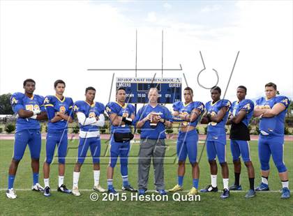 Thumbnail 1 in Bishop Amat (2015 Preseason Top 25 Photo Shoot) photogallery.