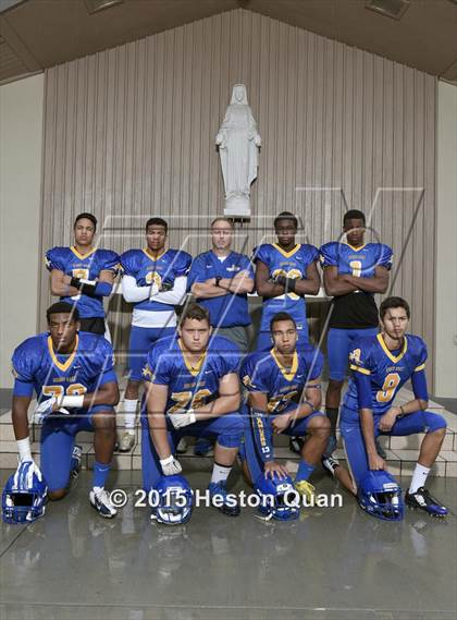 Thumbnail 1 in Bishop Amat (2015 Preseason Top 25 Photo Shoot) photogallery.