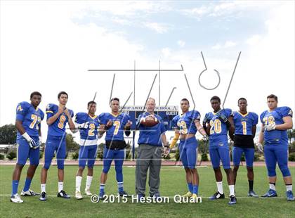 Thumbnail 1 in Bishop Amat (2015 Preseason Top 25 Photo Shoot) photogallery.