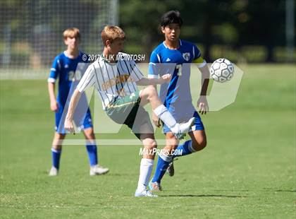 Thumbnail 1 in Christ School vs. Cary Academy (Ravenscroft Soccer Invitational) photogallery.